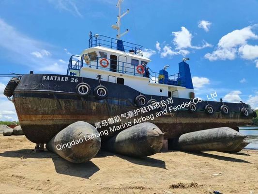 การปล่อยเรือ ทะเลยาง Airbags ปรับแต่ง ทนทาน