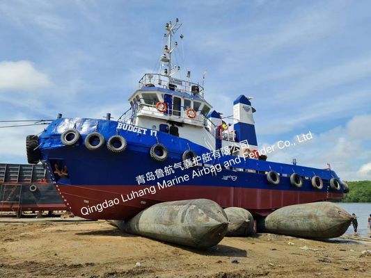 การปล่อยเรือ ทะเลยาง Airbags ปรับแต่ง ทนทาน