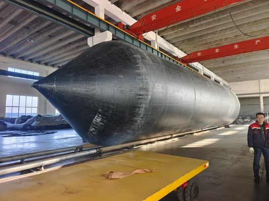 5.15m X 25m Airbag ความยืดหยุ่น พร้อมชั้นยางสายยางและ ISO14409 ใบรับรอง